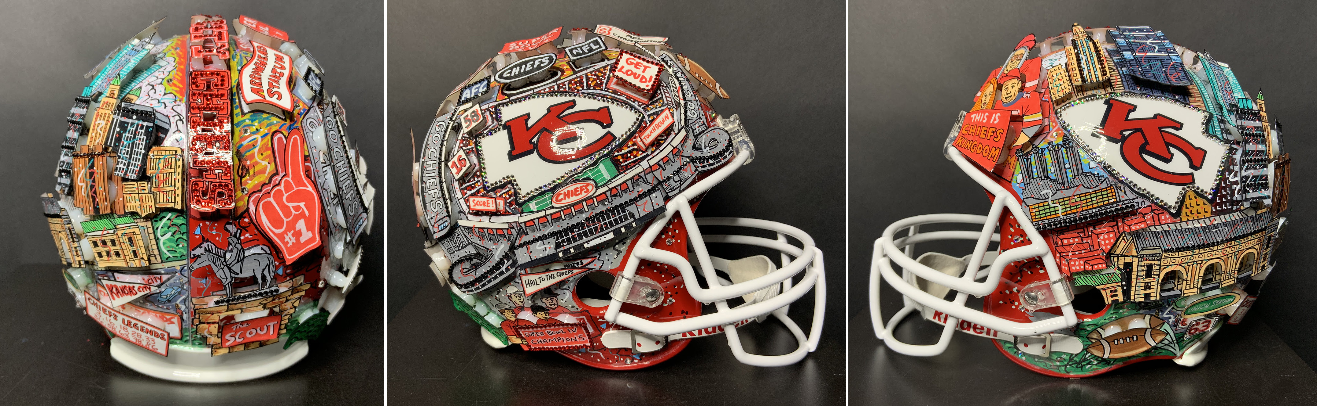 Charles Fazzino NFL: Kansas City Chiefs Helmet (Full Size)